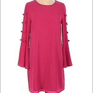 Long Sleeve Pink Dress